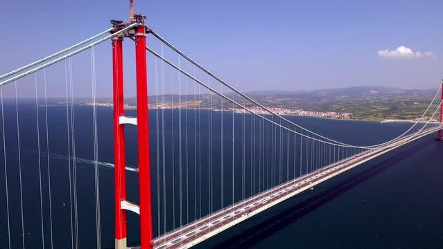 The 1915 &Ccedil;anakkale Bridge (Turkish: 1915 &Ccedil;anakkale K&ouml;pr&uuml;s&uuml;, also known as the Dardanelles Bridge, is a road suspension bridge in the province of &Ccedil;anakkkale in northwestern Turkey.