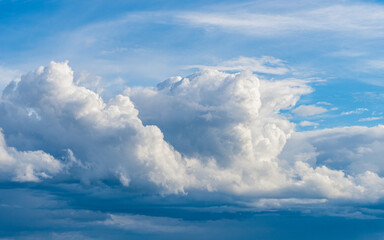 Dramatic Clouds on blue sky