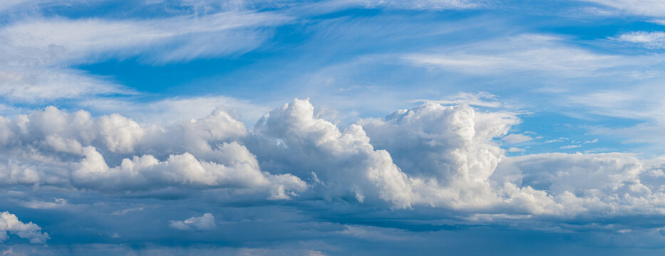 Dramatic Clouds on blue sky
