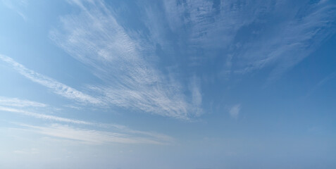 Beautiful blue sky with some clouds
