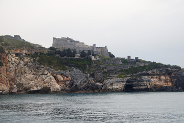 Fototapeta na wymiar Doria castle in Portovenere, Italy