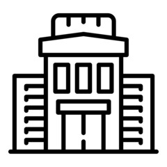 Singapore building icon outline vector. Map landmark. Asian city