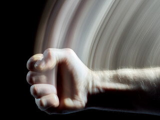 Punch on the surface. Long exposure. Train from the fist.