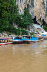 Tham Ting Cave in Luang Prabang. These caves are a well known a place of pilgrimage with 5,000 of Buddhist statues
