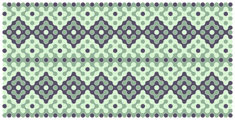 Multicolor truchet tiling connections illustration