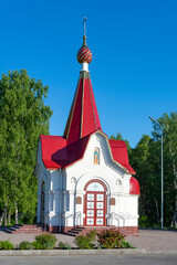 Fototapeta na wymiar Orthodox Chapel in honor of the Holy Great Martyr Catherine