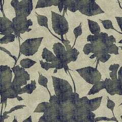 Gobelin. Drawing with roses. Textile. Seamless pattern.