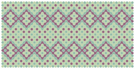 Multicolor truchet tiling connections illustration