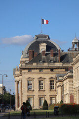 Fototapeta na wymiar Military school located in the 7th arrondissement of Paris opposite the Eiffel Tower