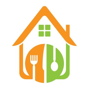 restaurant logo design template illustration