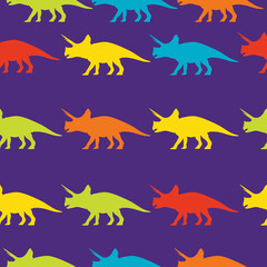 The perfect fashionable texture for baby fabrics and wallpaper. Silhouettes of dinosaurs.