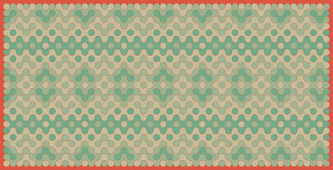 Multicolor truchet tiling connections illustration