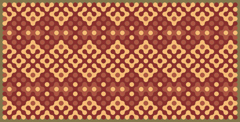 Multicolor truchet tiling connections illustration