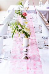 table setting for a wedding