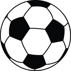 Soccer. Vector illustration of a ball.