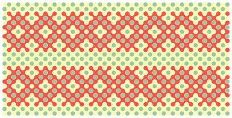 Multicolor truchet tiling connections illustration