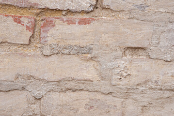 White painted wall as a background.