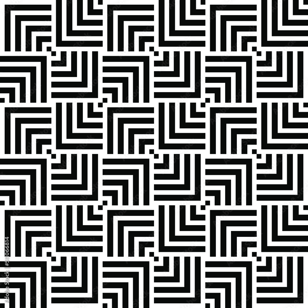 Poster overlapping tile pattern background vector design .