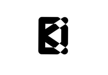 kd dk k d initial letter logo - obrazy, fototapety, plakaty