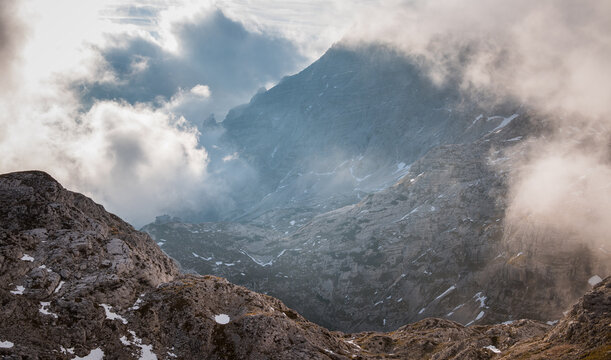 Hectic Foggy Day In The Julian Alps