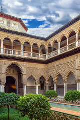 Obraz premium Patio de las Doncellas, Seville, Spain