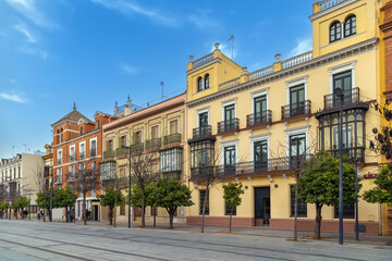 Fototapeta na wymiar Street in Sevilla, Spain