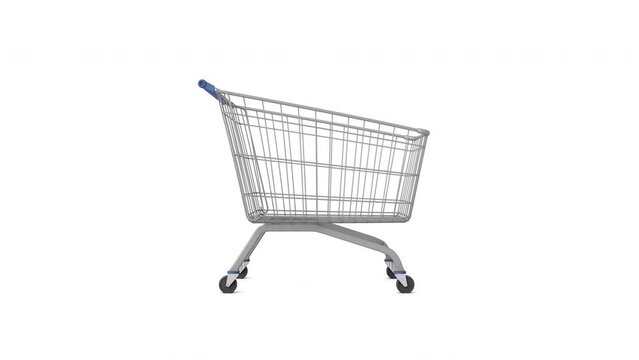 3D animation of Shopping cart