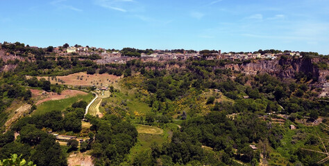 Obraz premium village of Lubriano Lazio Italy