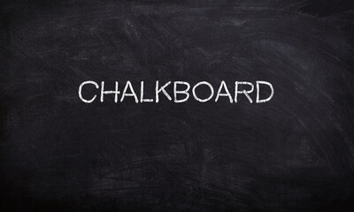 Chalkboard sing on blacboard chalk font