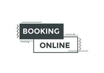 Booking online button. Online Booking
