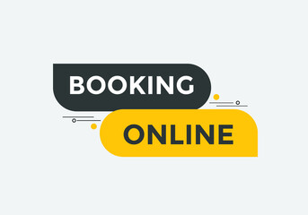 Booking online button. Online Booking
