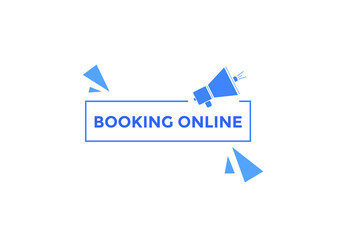Booking online button. Online Booking
