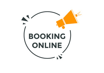 Booking online button. Online Booking
