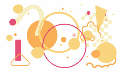 Set of abstract modern vector backgrounds, illustration. Circles, lines, curves, dots, patterns, arc, stripes. Elegant boho concept. For web, design, postcards, room decor