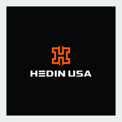 unique initial logo h