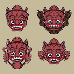 bailenese mask vector illustration