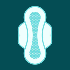 women's sanitary napkin logo icon Vector Illustration in flat style