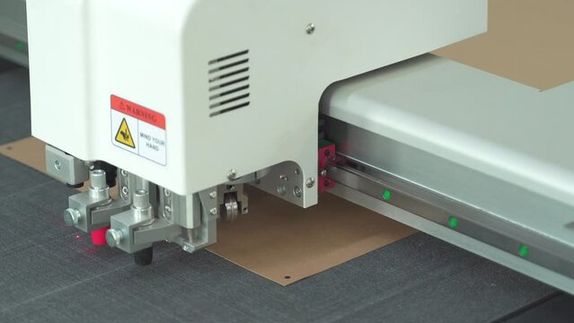 Work of the plotter for cutting of various materials