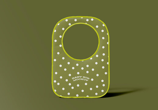 Front View Baby Bib Mockup