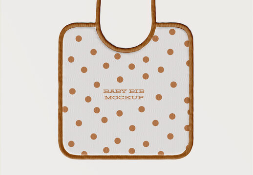 Rectangular Baby Bib Mockup