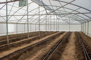Fototapeta premium Greenhouse prepared for agriculture