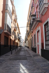 Naklejka premium street in the old town