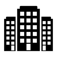 Building vector icon, hotel icon vector