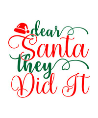 Santa t shirt, mug design