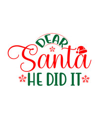 Santa t shirt, mug design