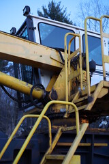 construction platform on a machine