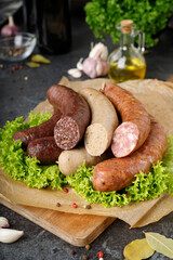 homemade sausage and vegetables