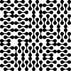 Abstract Mosaic Geometrical Pattern Design With Simple Shapes And Figures