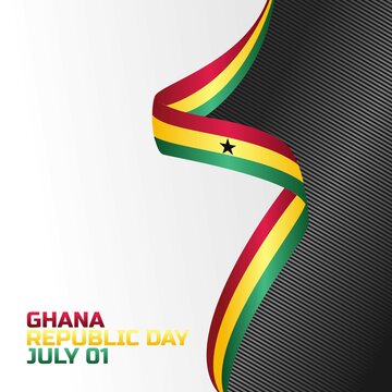 vector graphic of ghana republic day day good for ghana republic day celebration. flat design. flyer design.flat illustration.