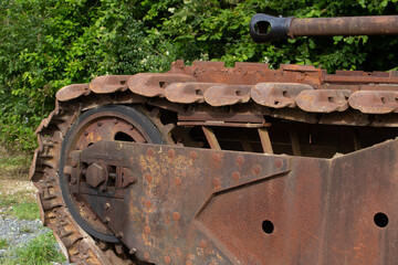 The old British WW2 Churchill Tank